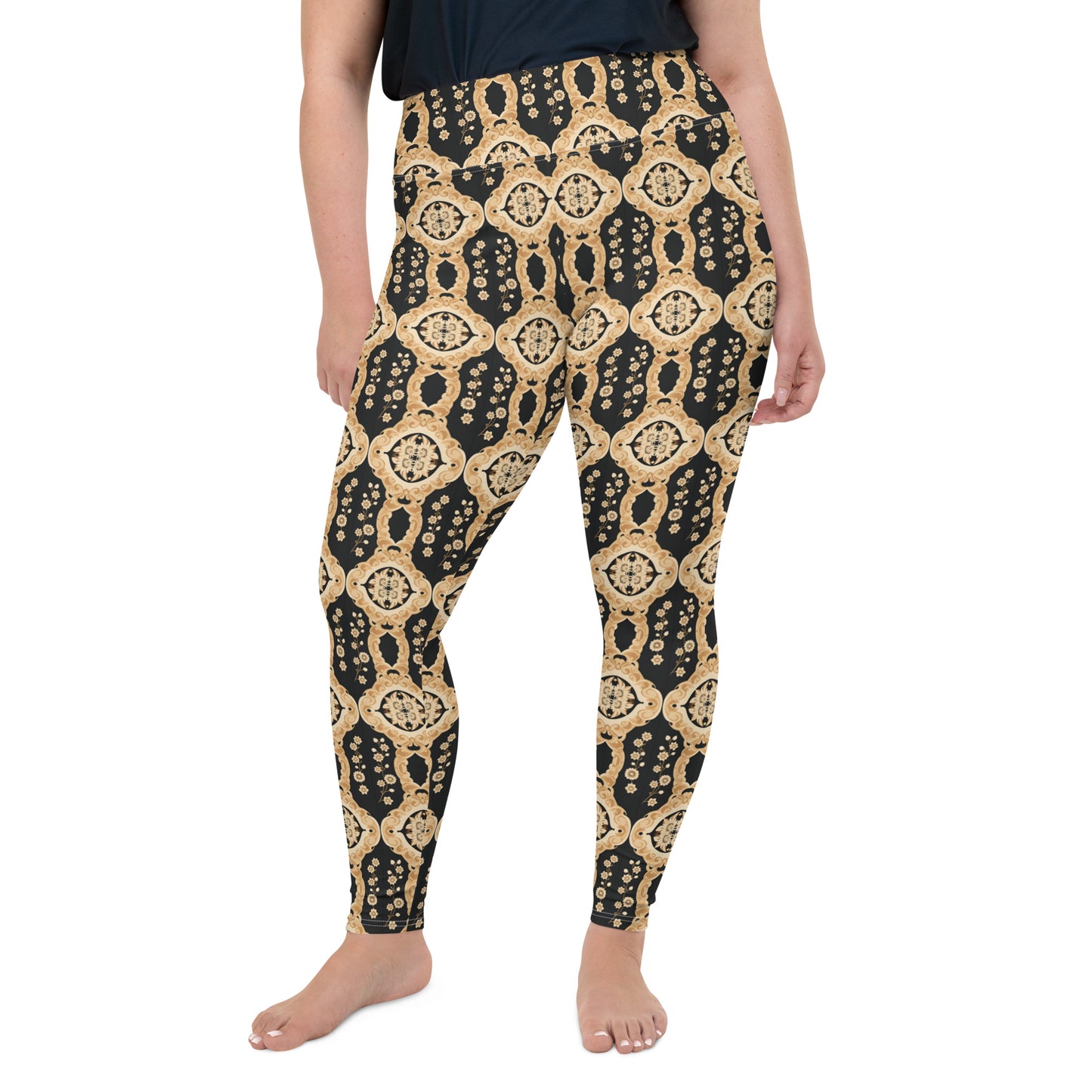 All-Over Print Plus Size Leggings