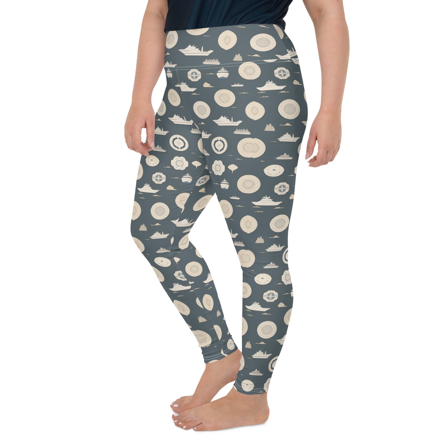 All-Over Print Plus Size Leggings