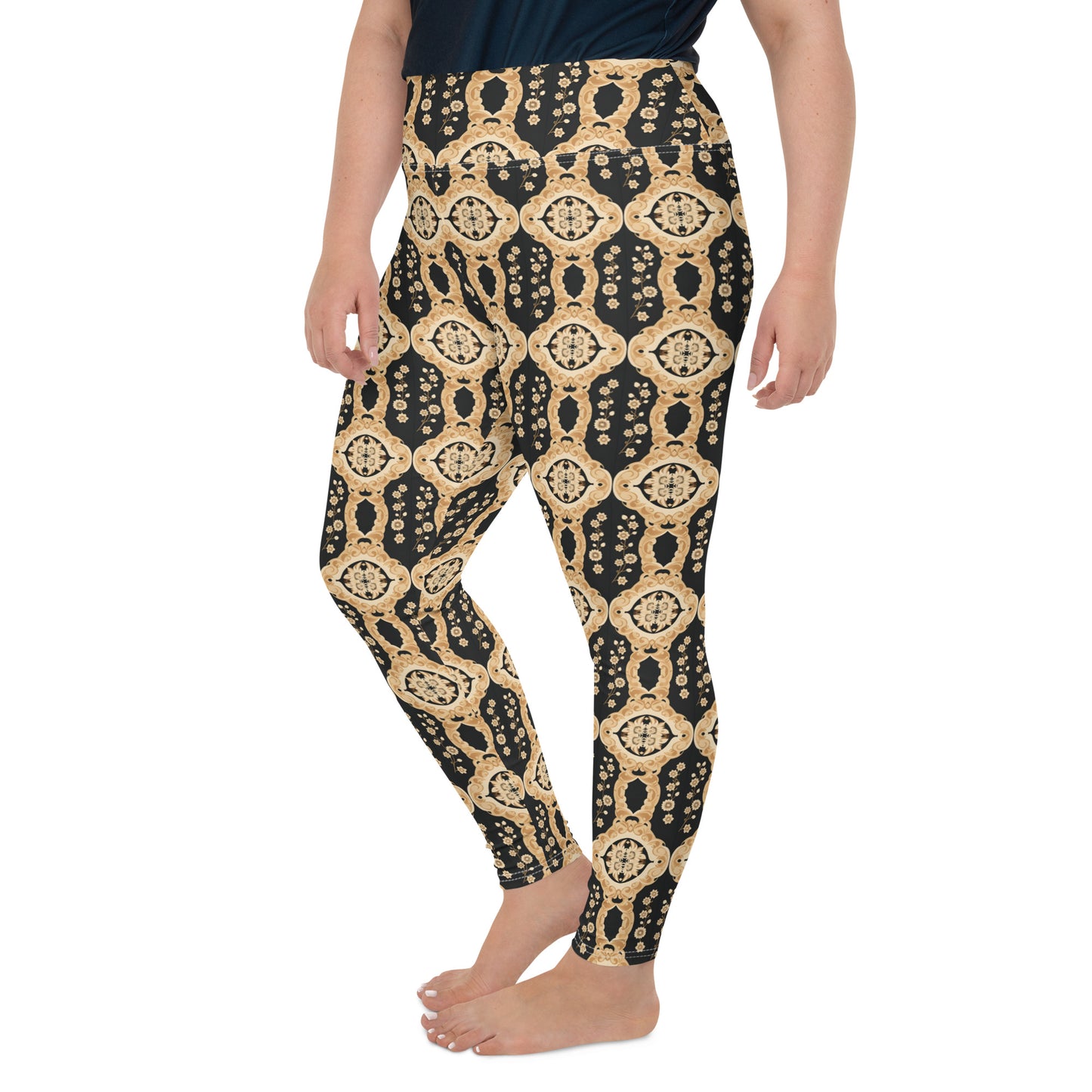 All-Over Print Plus Size Leggings