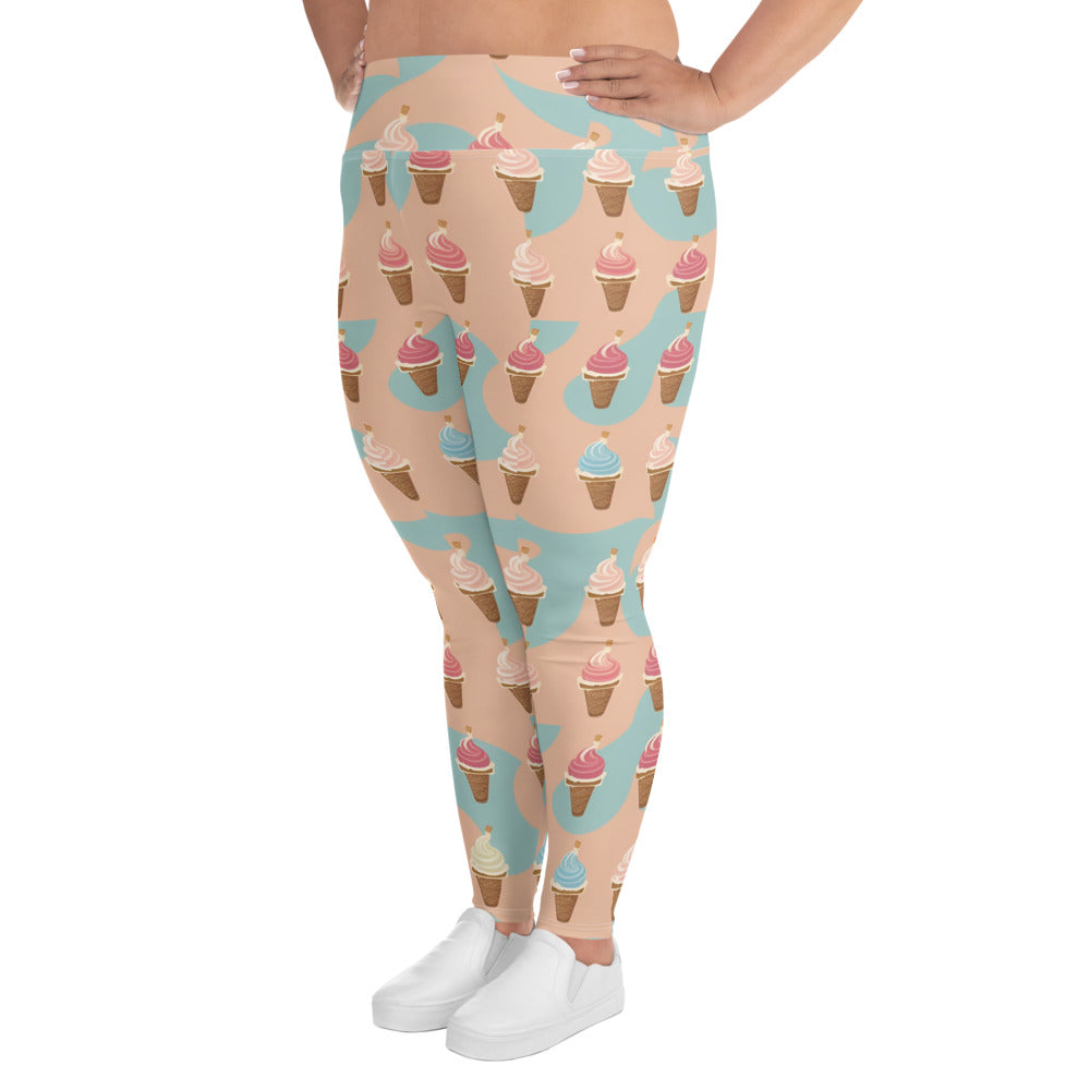 All-Over Print Plus Size Leggings