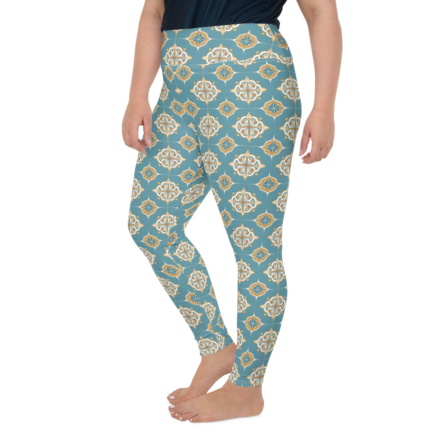 All-Over Print Plus Size Leggings