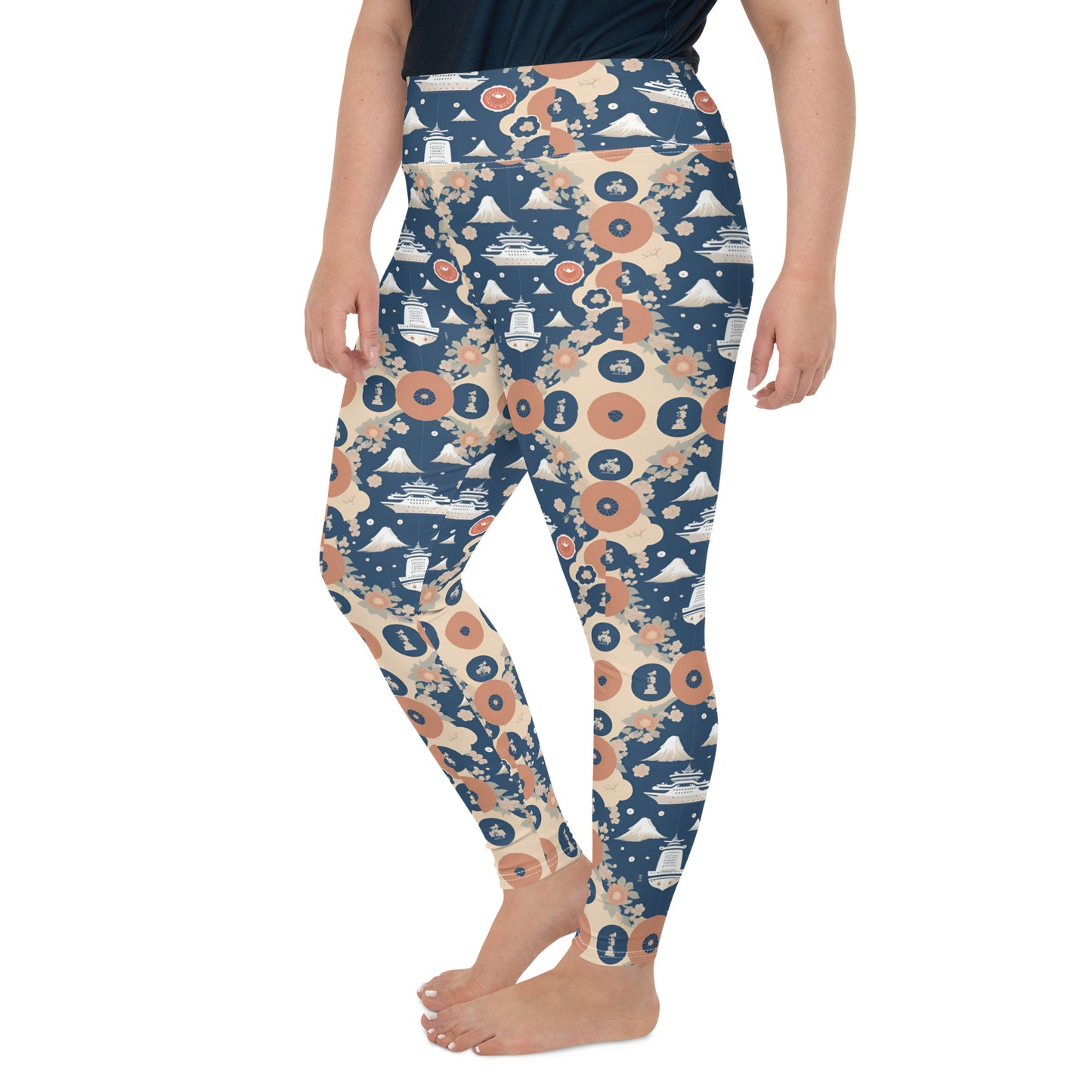 All-Over Print Plus Size Leggings