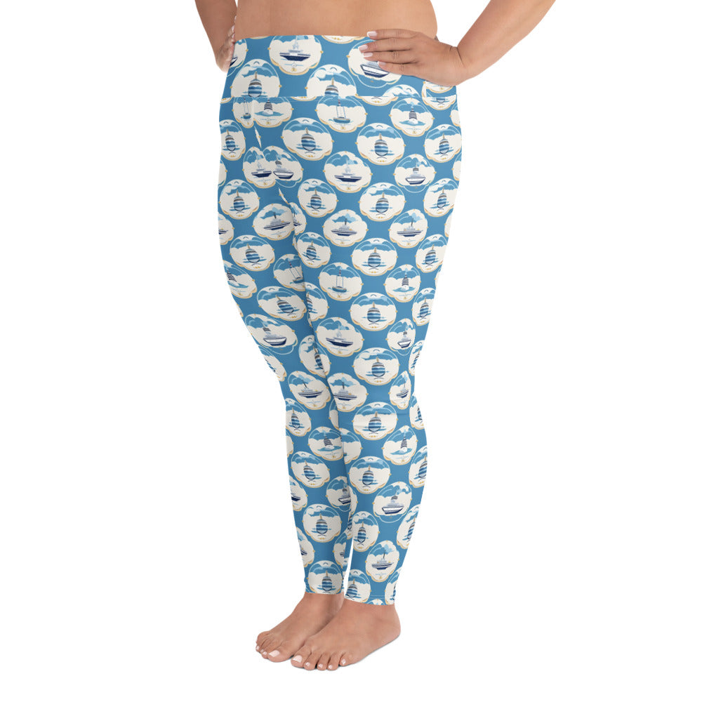 All-Over Print Plus Size Leggings