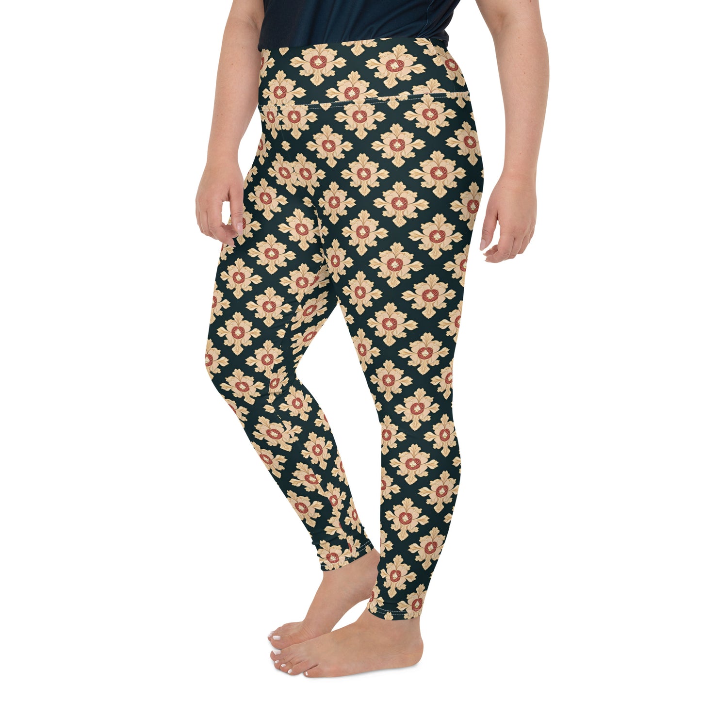 All-Over Print Plus Size Leggings