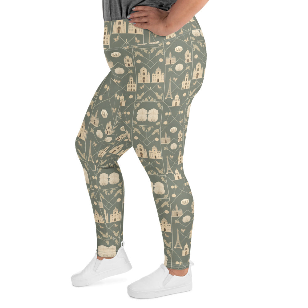 All-Over Print Plus Size Leggings