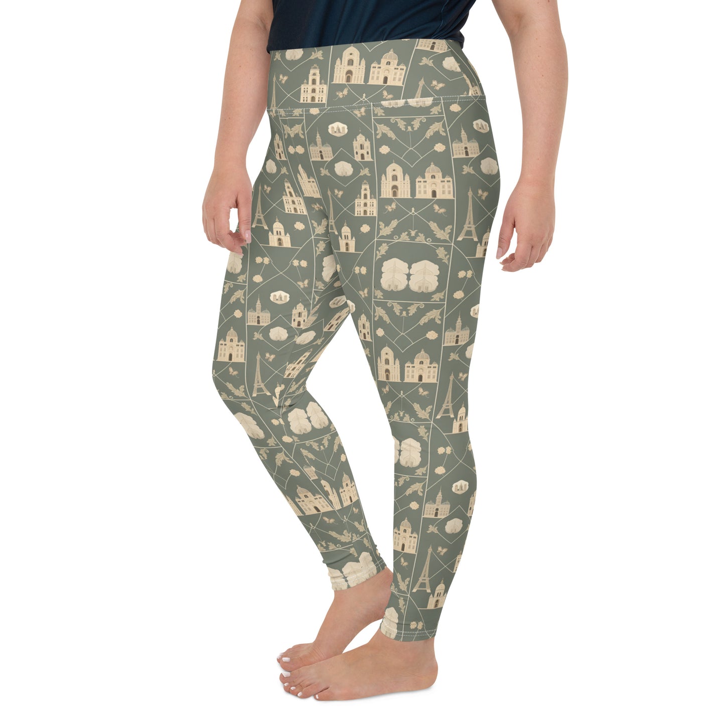 All-Over Print Plus Size Leggings