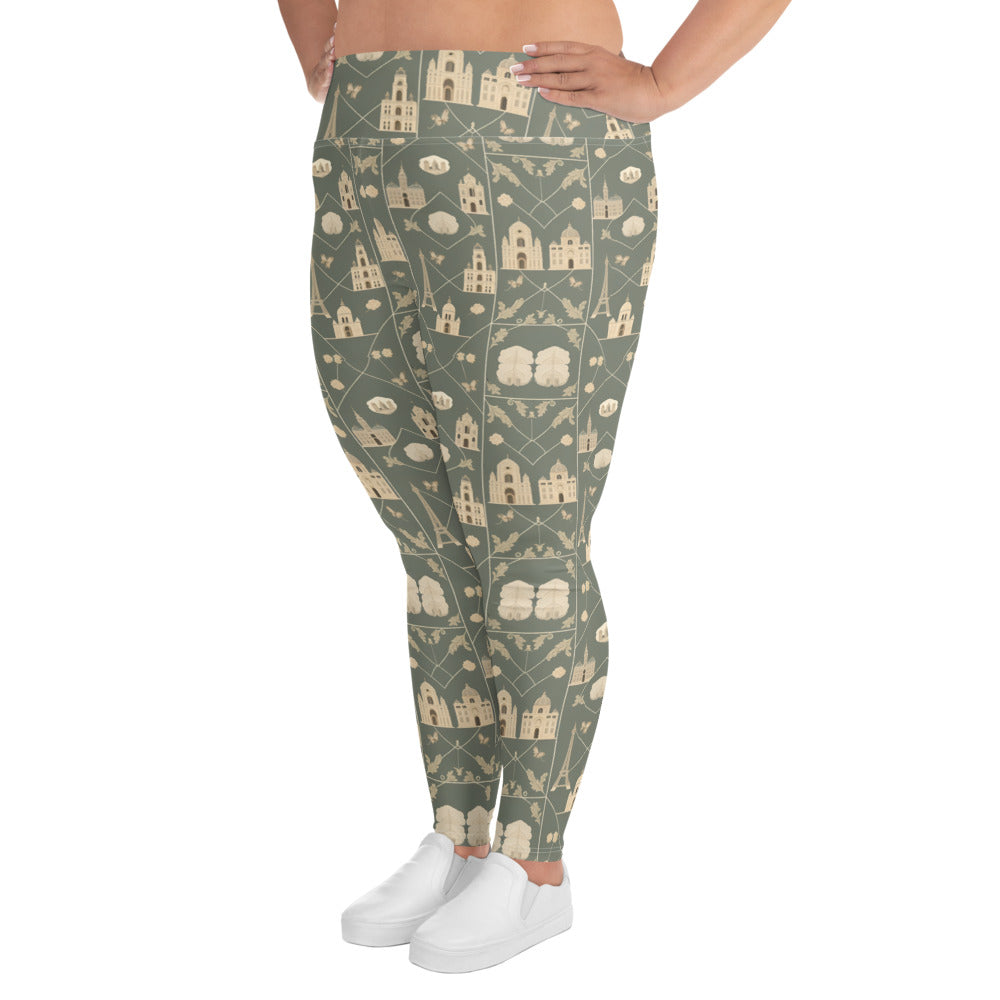 All-Over Print Plus Size Leggings