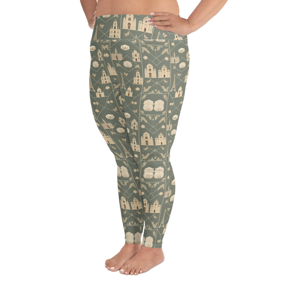 All-Over Print Plus Size Leggings