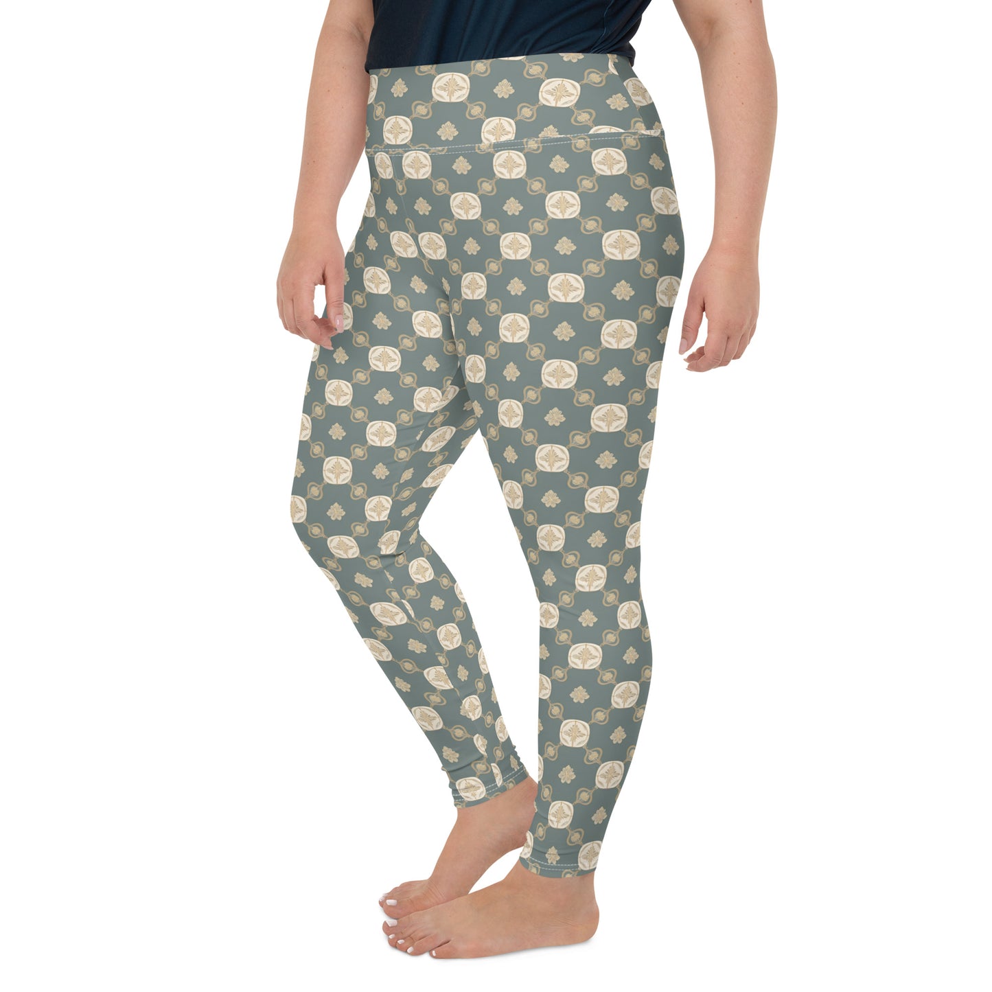 All-Over Print Plus Size Leggings