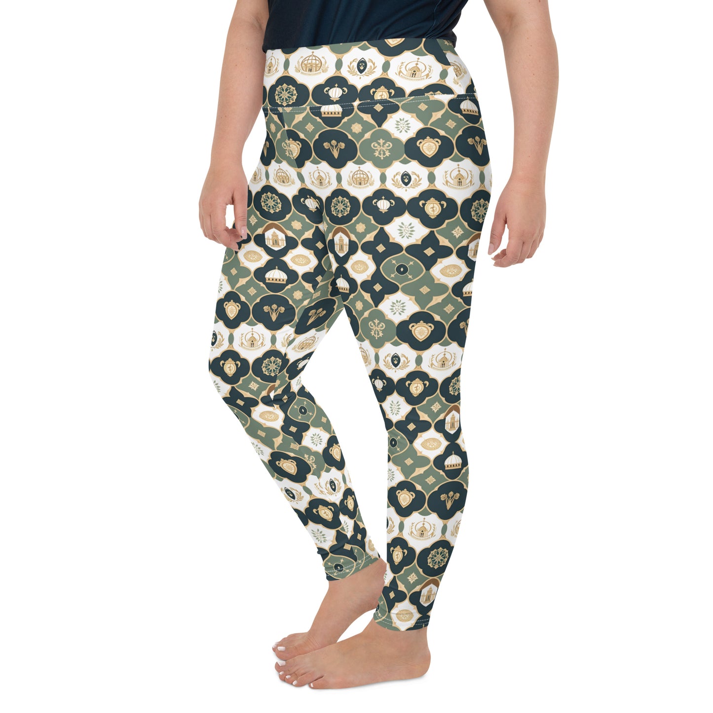 All-Over Print Plus Size Leggings