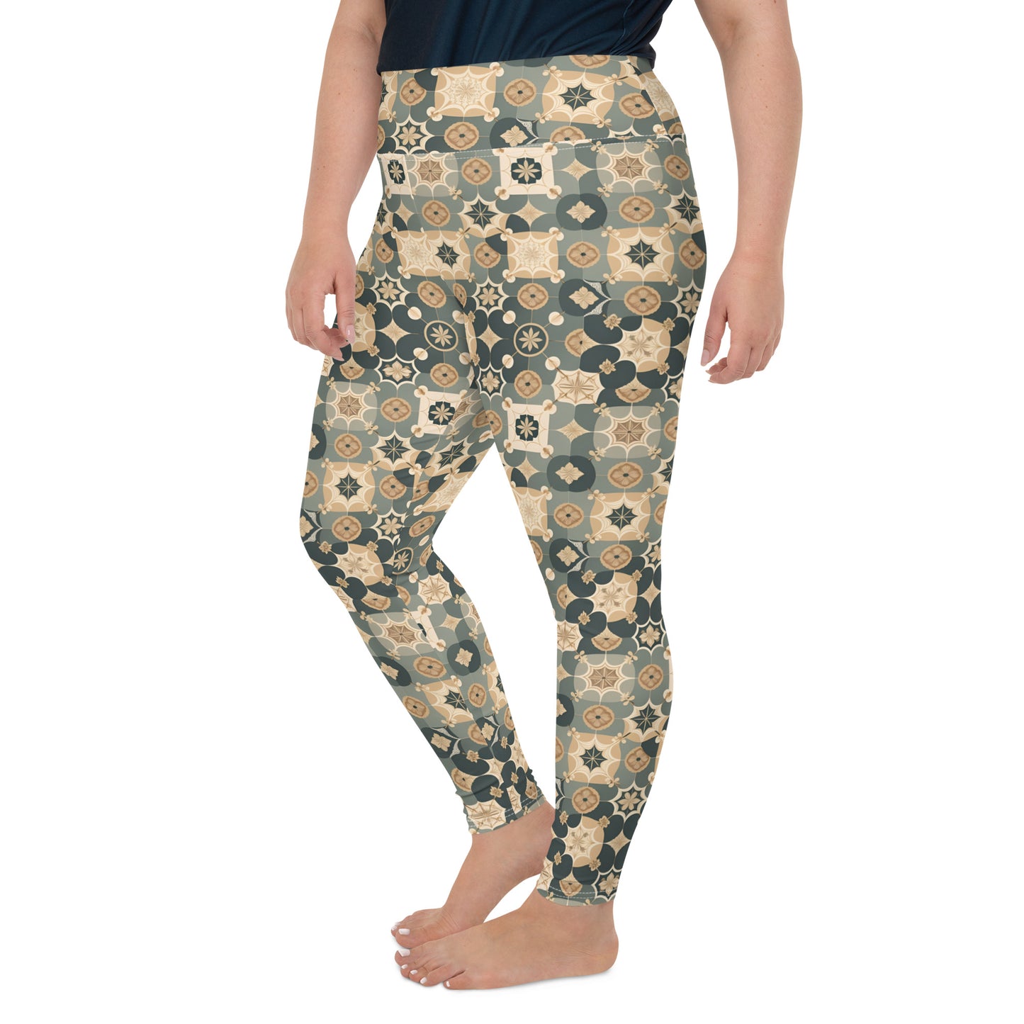 All-Over Print Plus Size Leggings