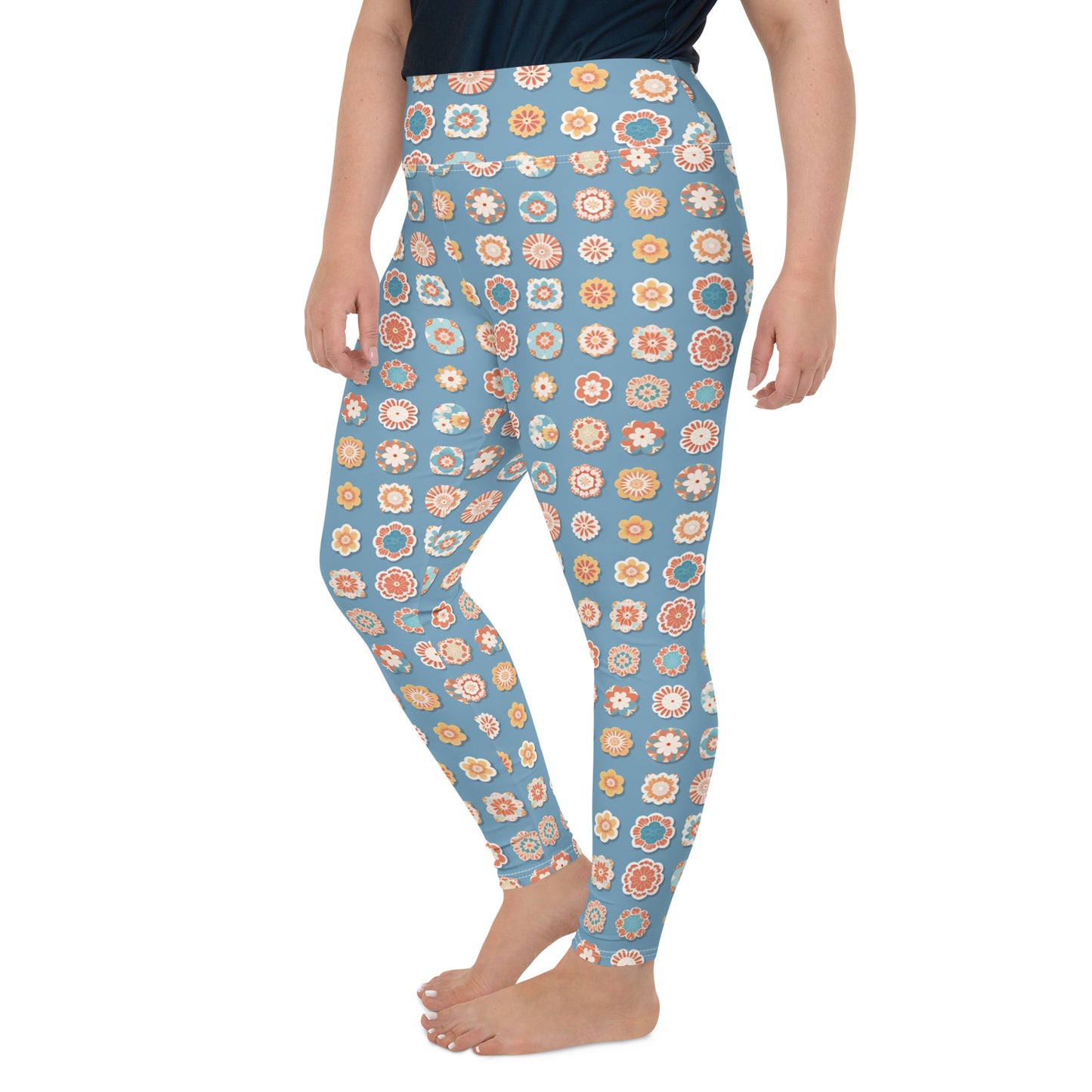 All-Over Print Plus Size Leggings