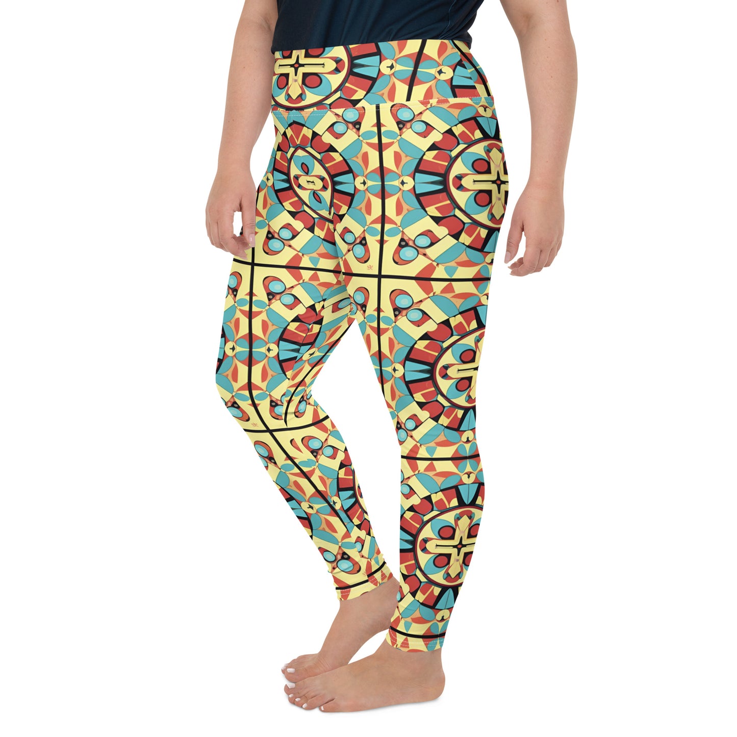 All-Over Print Plus Size Leggings