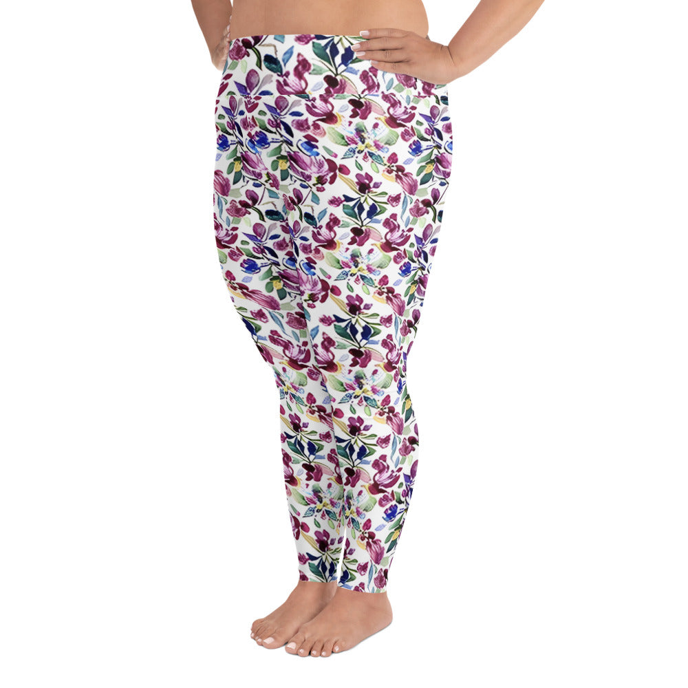 All-Over Print Plus Size Leggings