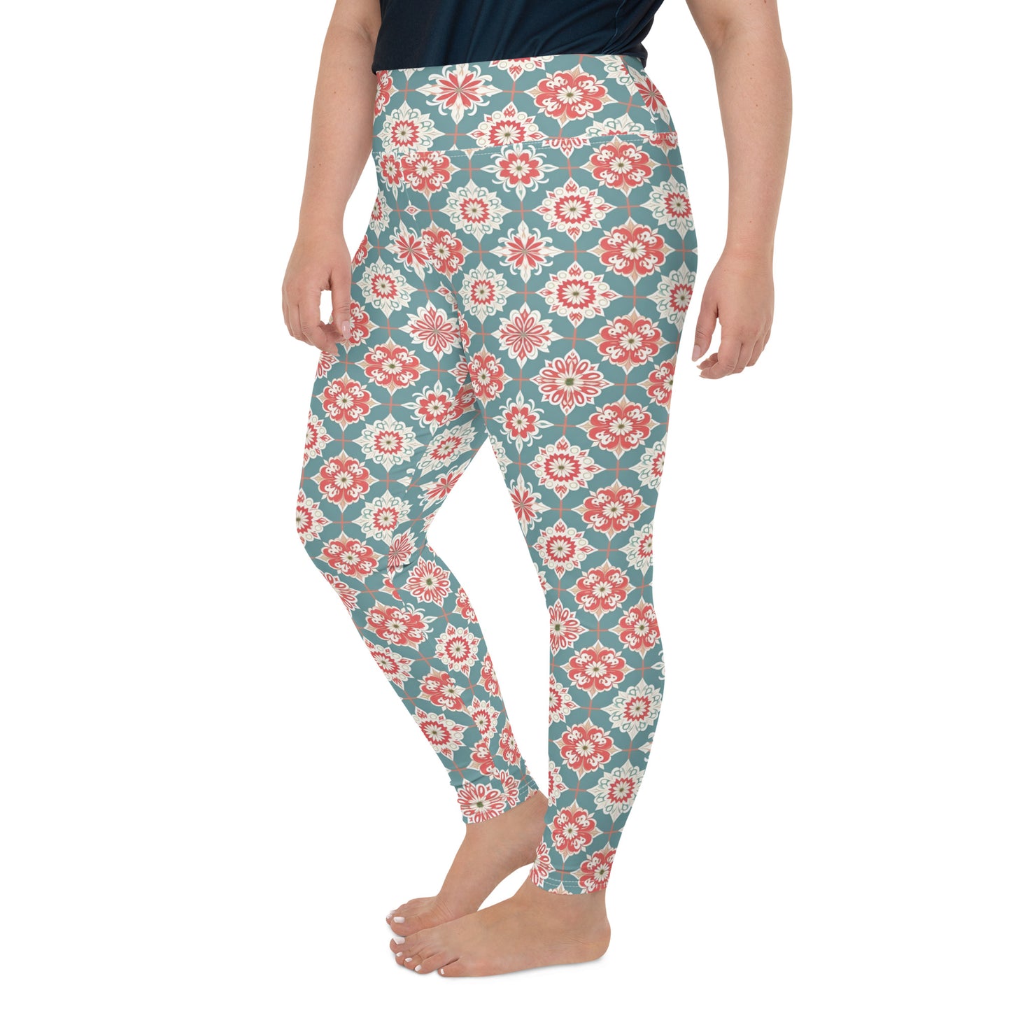 All-Over Print Plus Size Leggings