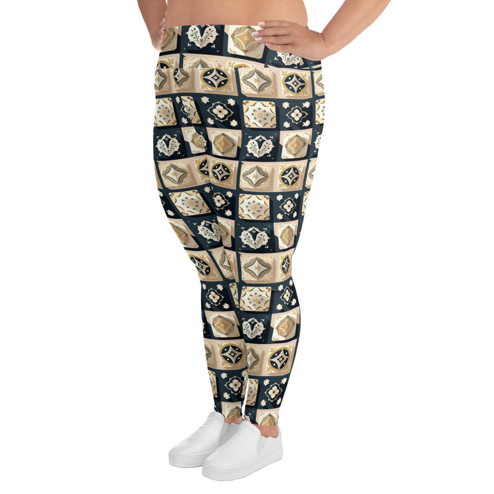 All-Over Print Plus Size Leggings