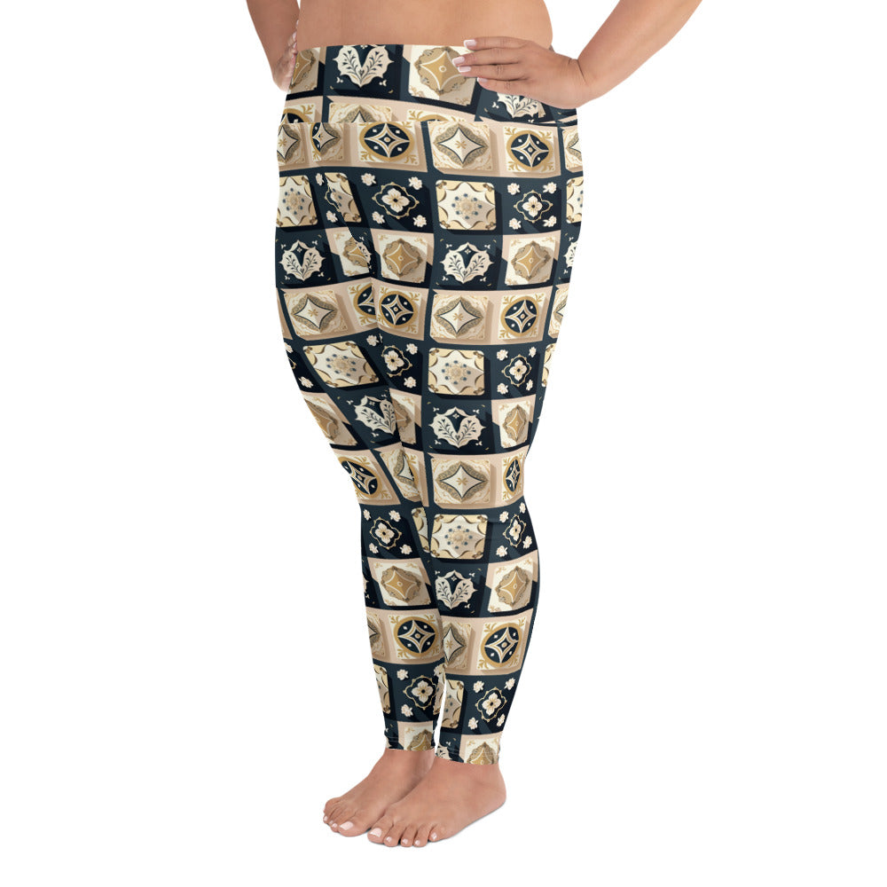 All-Over Print Plus Size Leggings