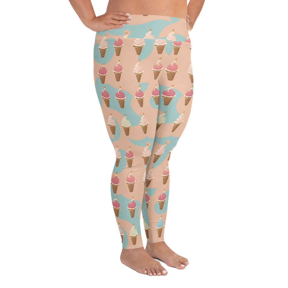 All-Over Print Plus Size Leggings