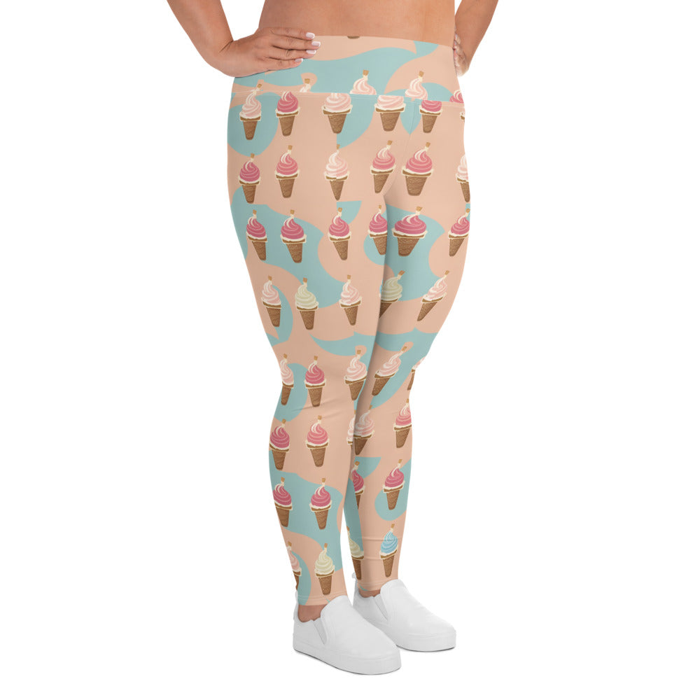 All-Over Print Plus Size Leggings