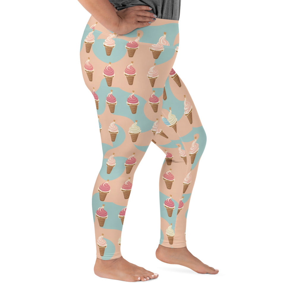 All-Over Print Plus Size Leggings