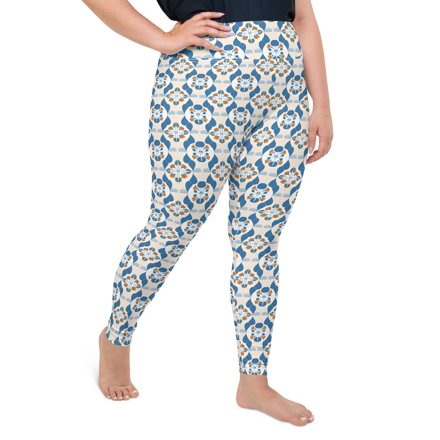 All-Over Print Plus Size Leggings