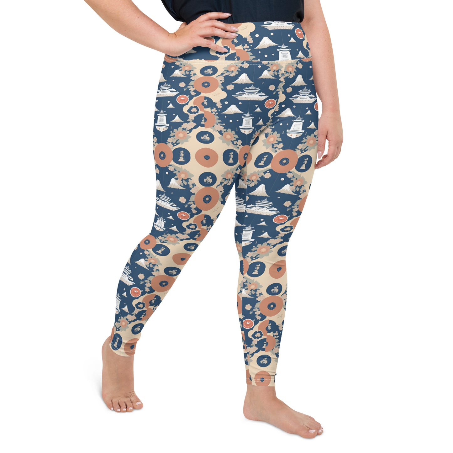 All-Over Print Plus Size Leggings