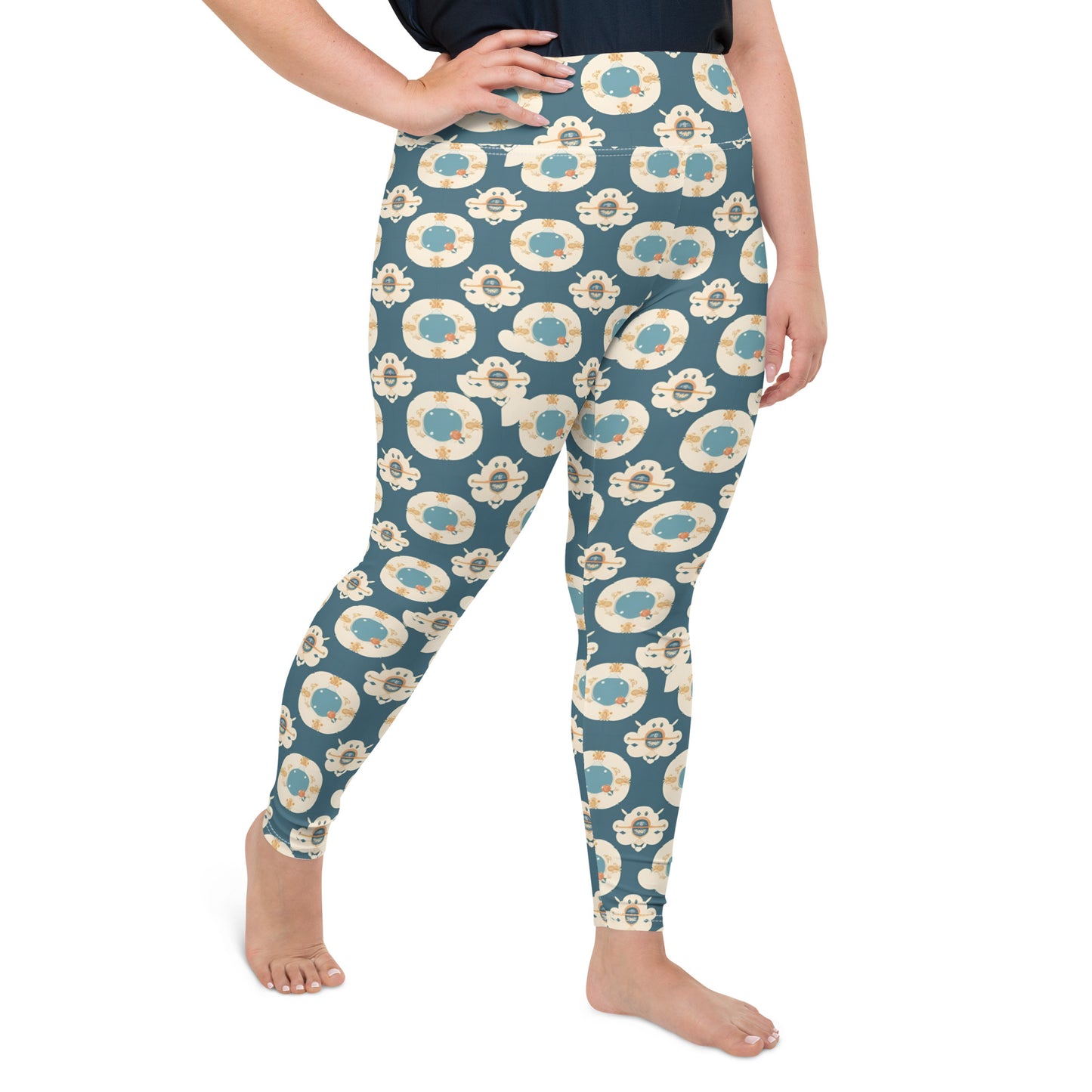 All-Over Print Plus Size Leggings