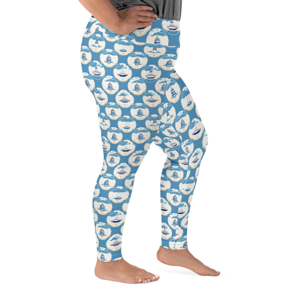 All-Over Print Plus Size Leggings