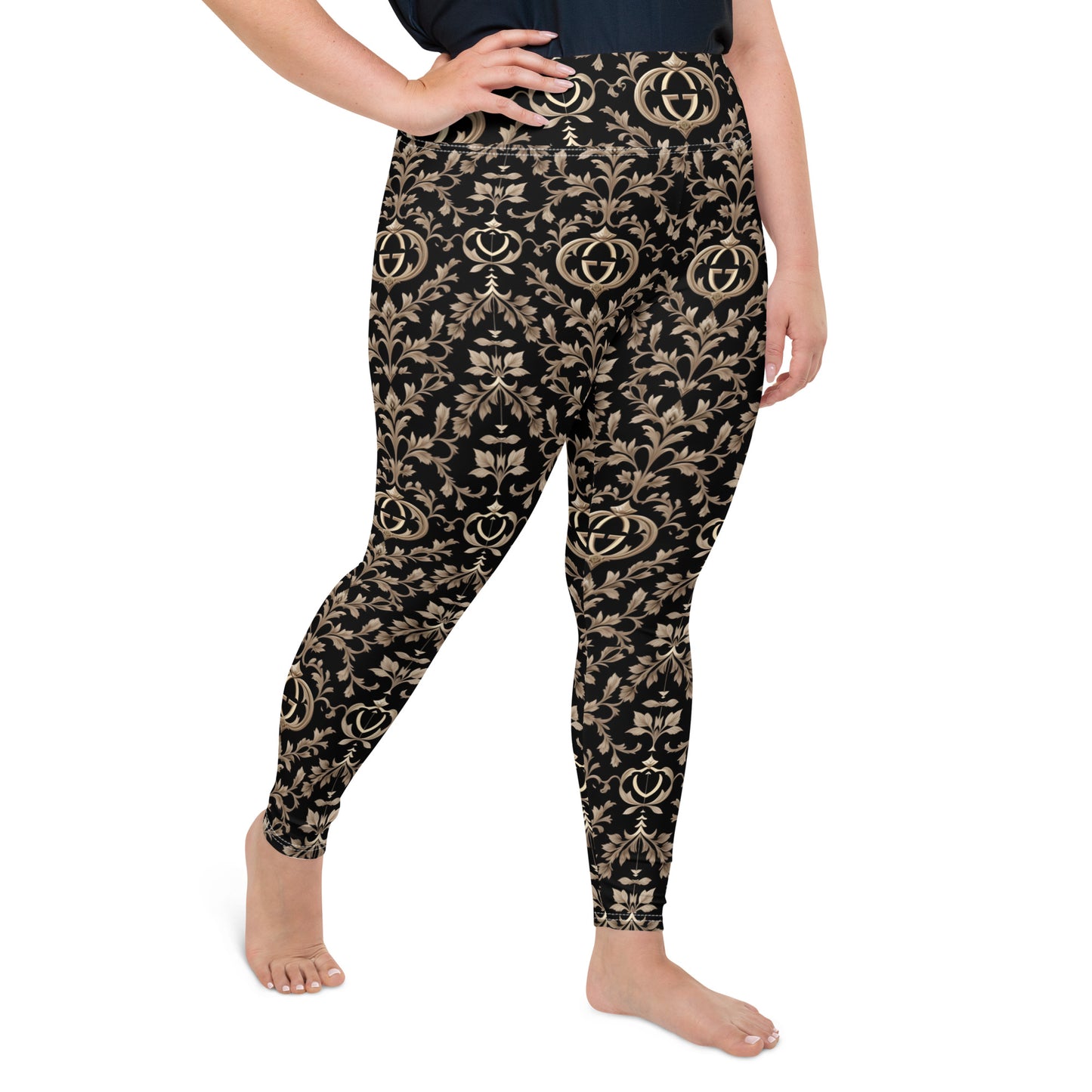 All-Over Print Plus Size Leggings