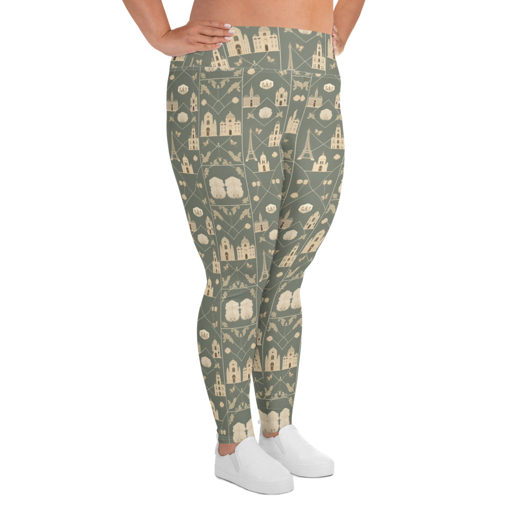 All-Over Print Plus Size Leggings