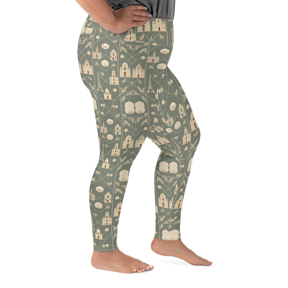 All-Over Print Plus Size Leggings