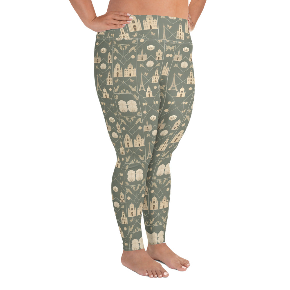 All-Over Print Plus Size Leggings