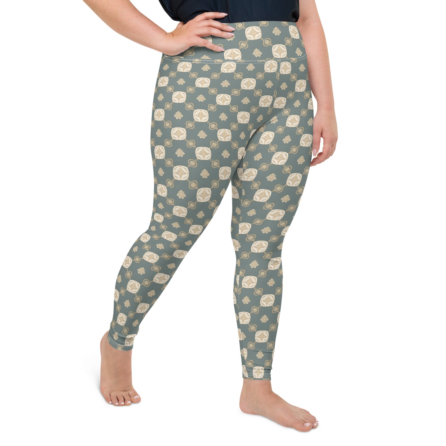 All-Over Print Plus Size Leggings