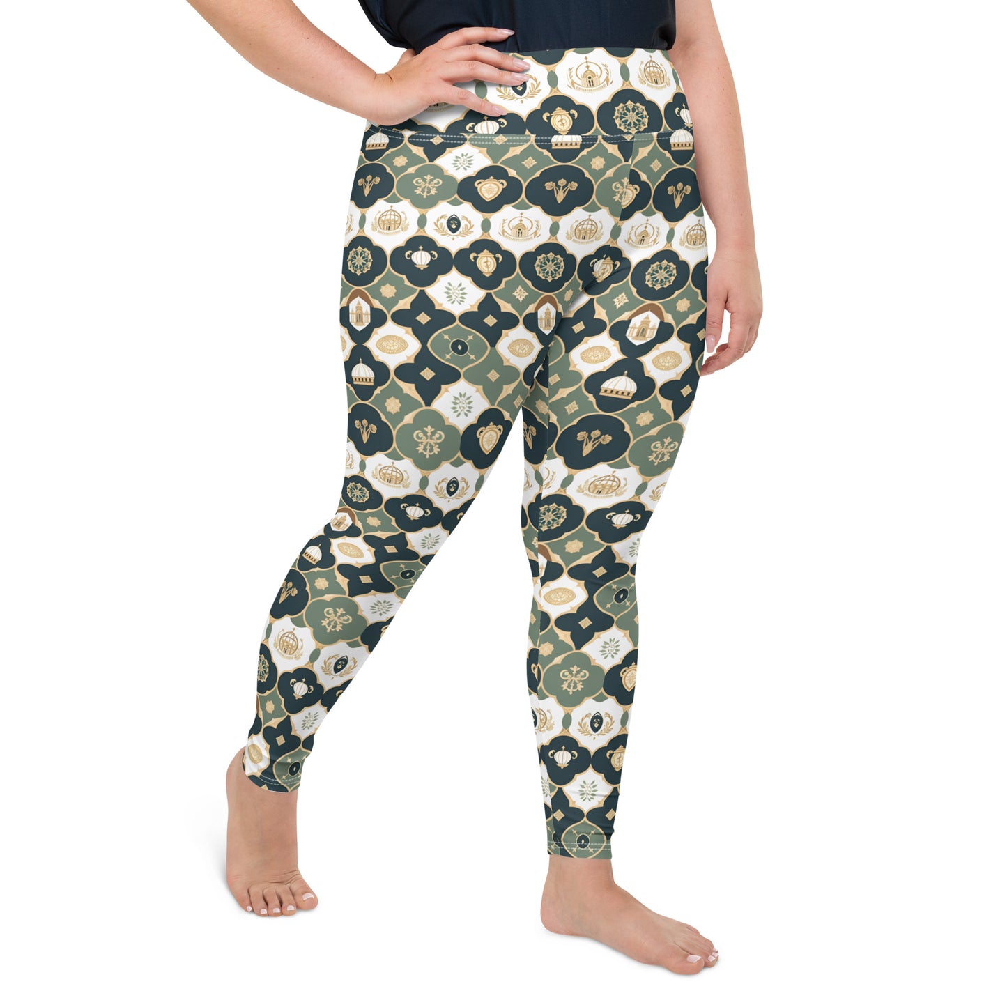 All-Over Print Plus Size Leggings