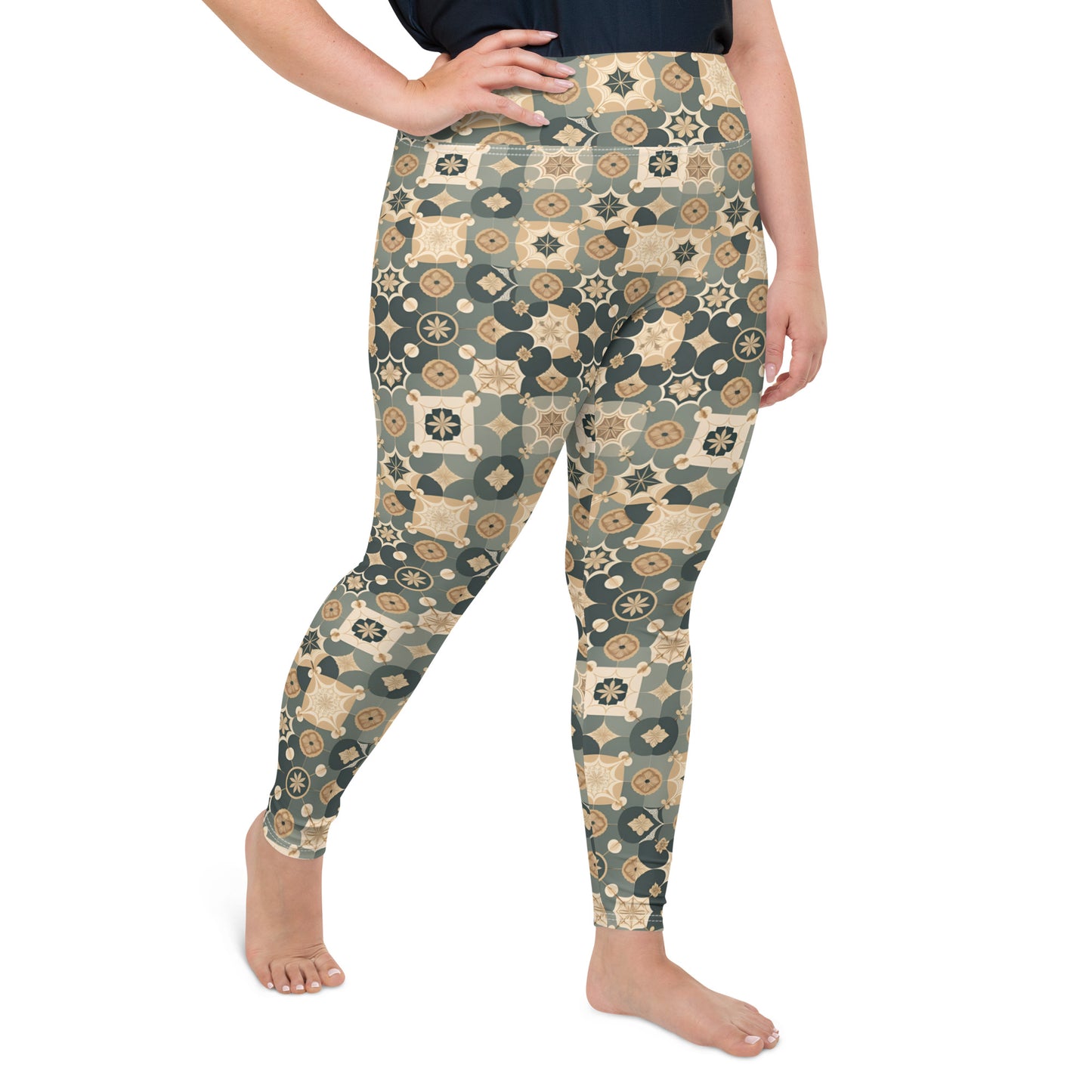 All-Over Print Plus Size Leggings