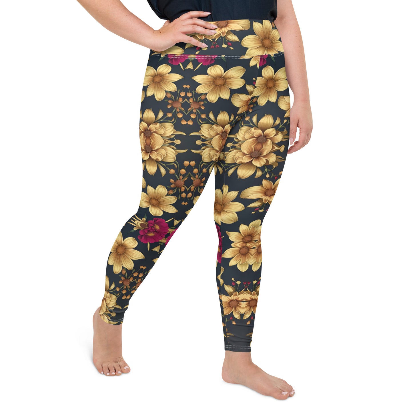 All-Over Print Plus Size Leggings