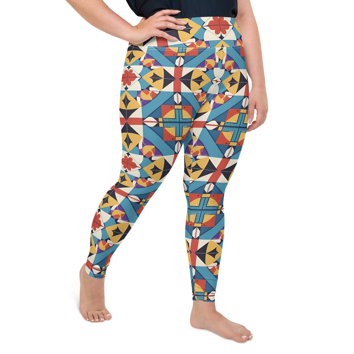 All-Over Print Plus Size Leggings