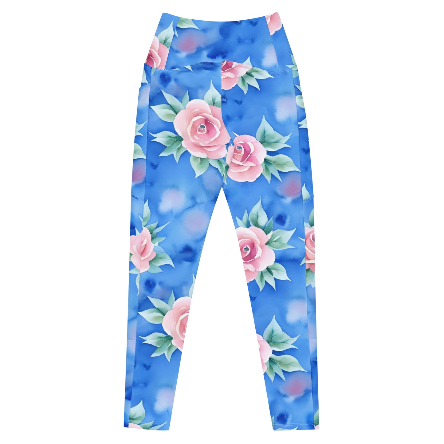 Crossover leggings with pockets