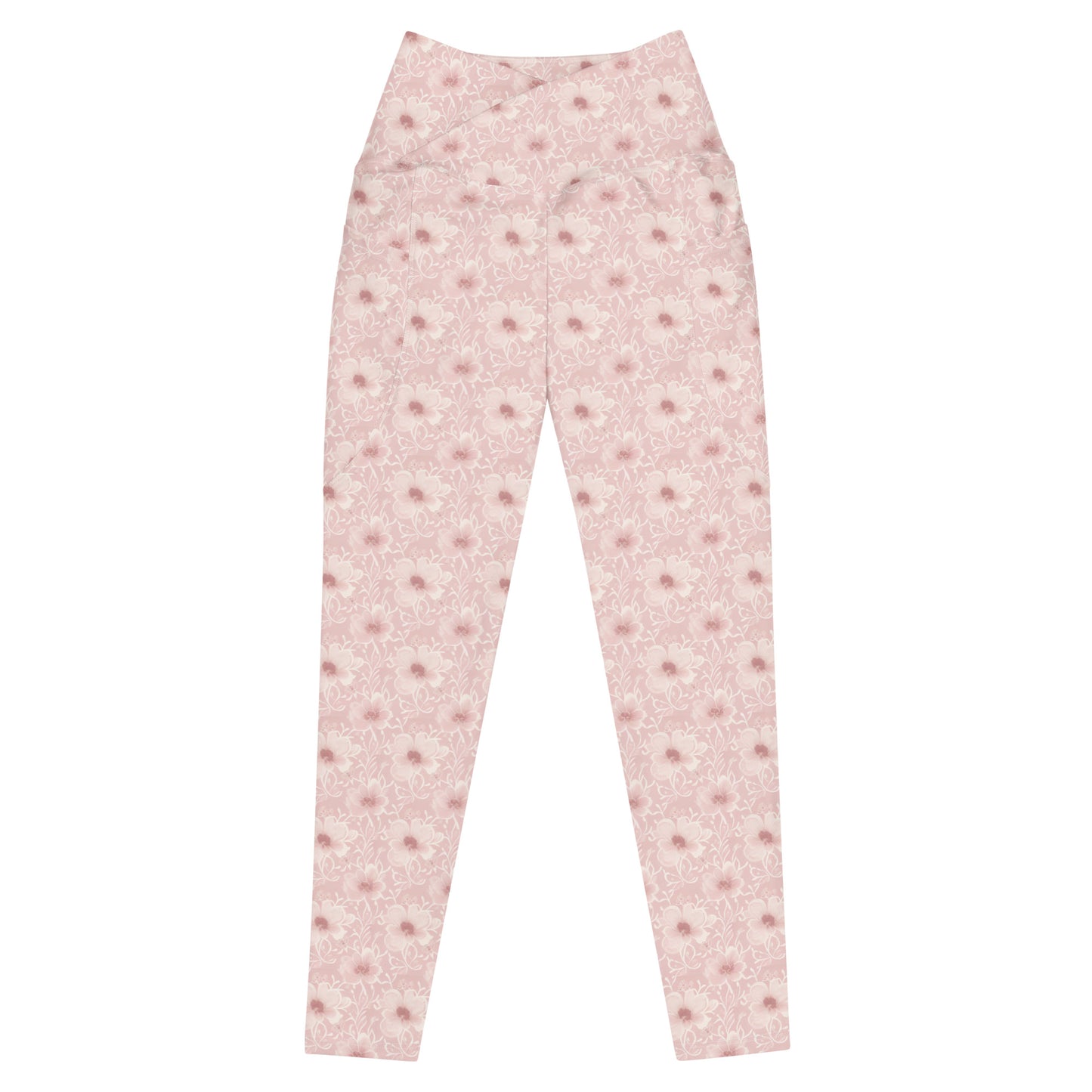 Crossover leggings with pockets