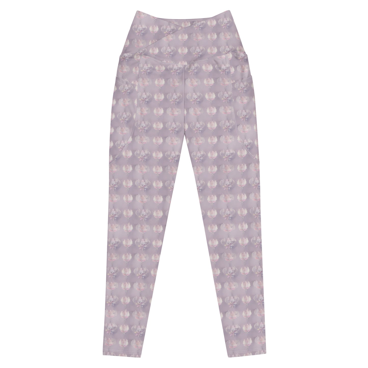 Crossover leggings with pockets