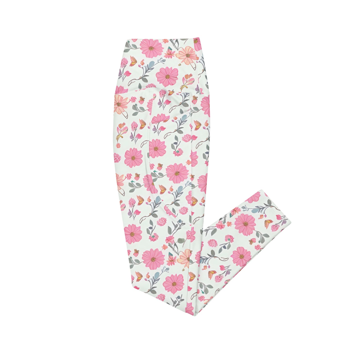 Crossover leggings with pockets