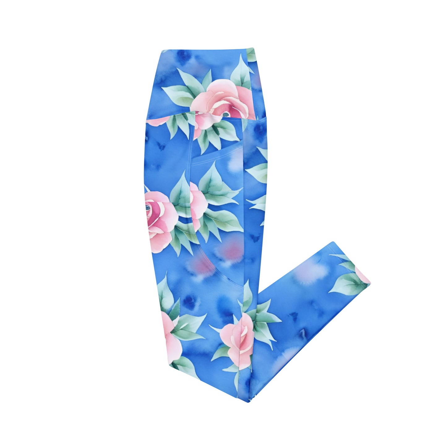 Crossover leggings with pockets