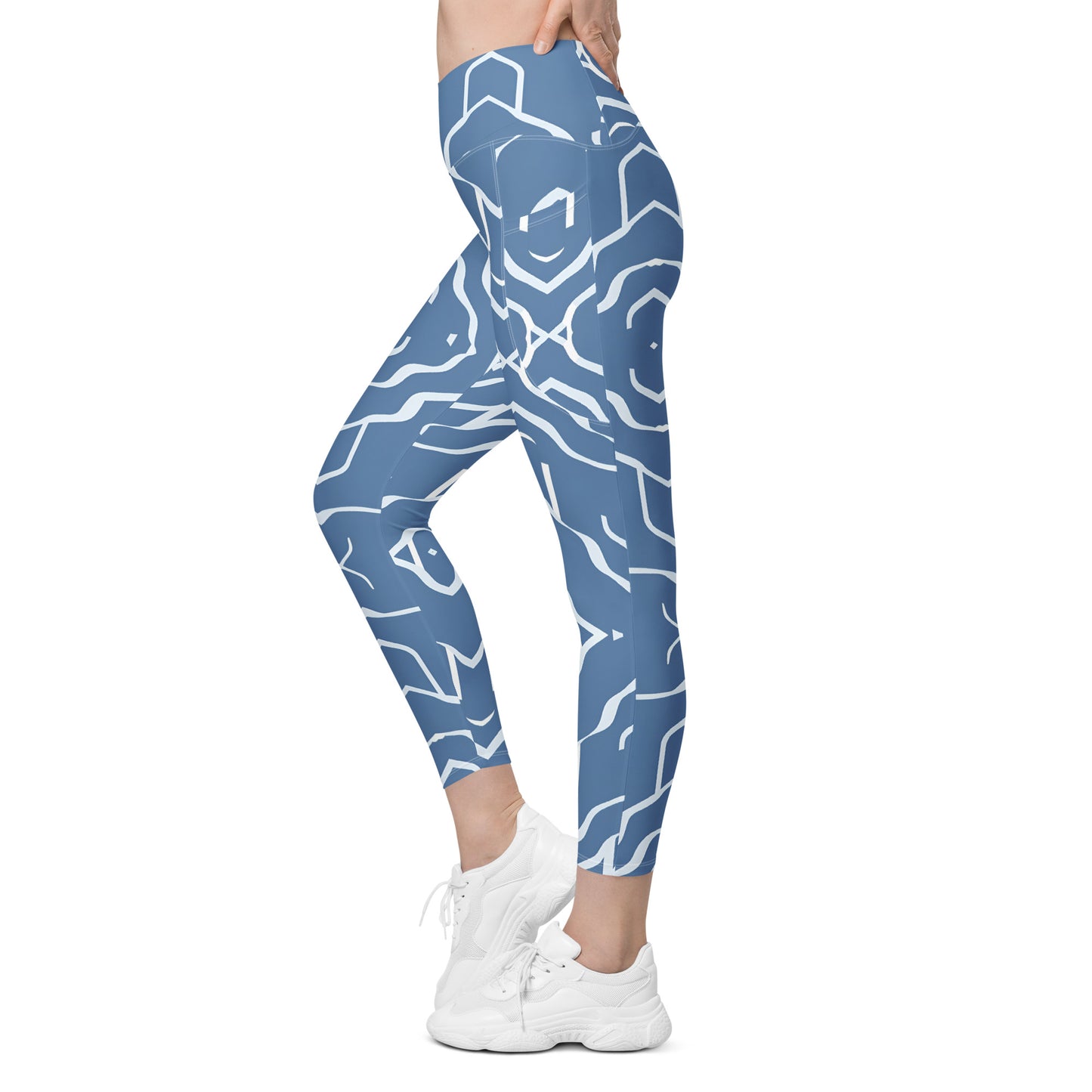 Crossover leggings with pockets