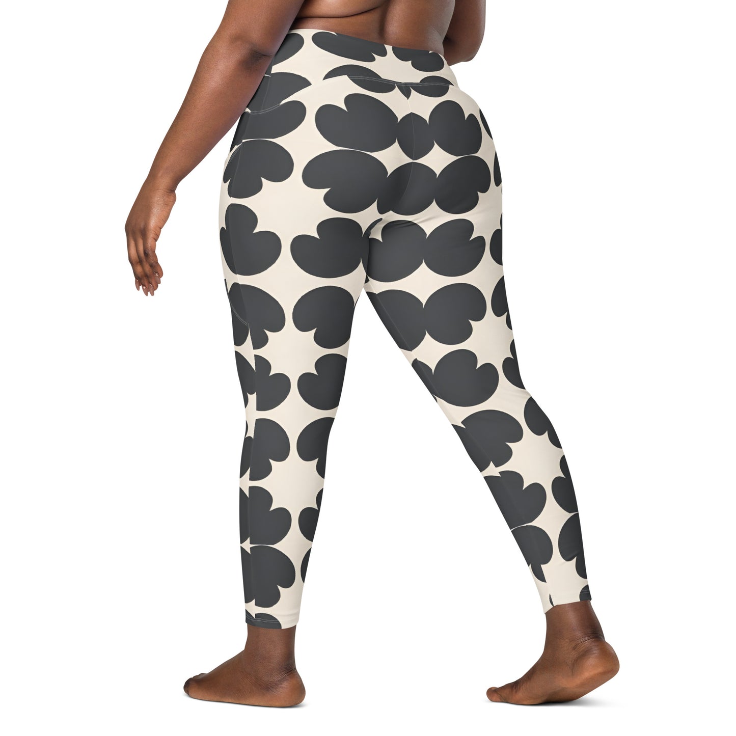 Crossover leggings with pockets