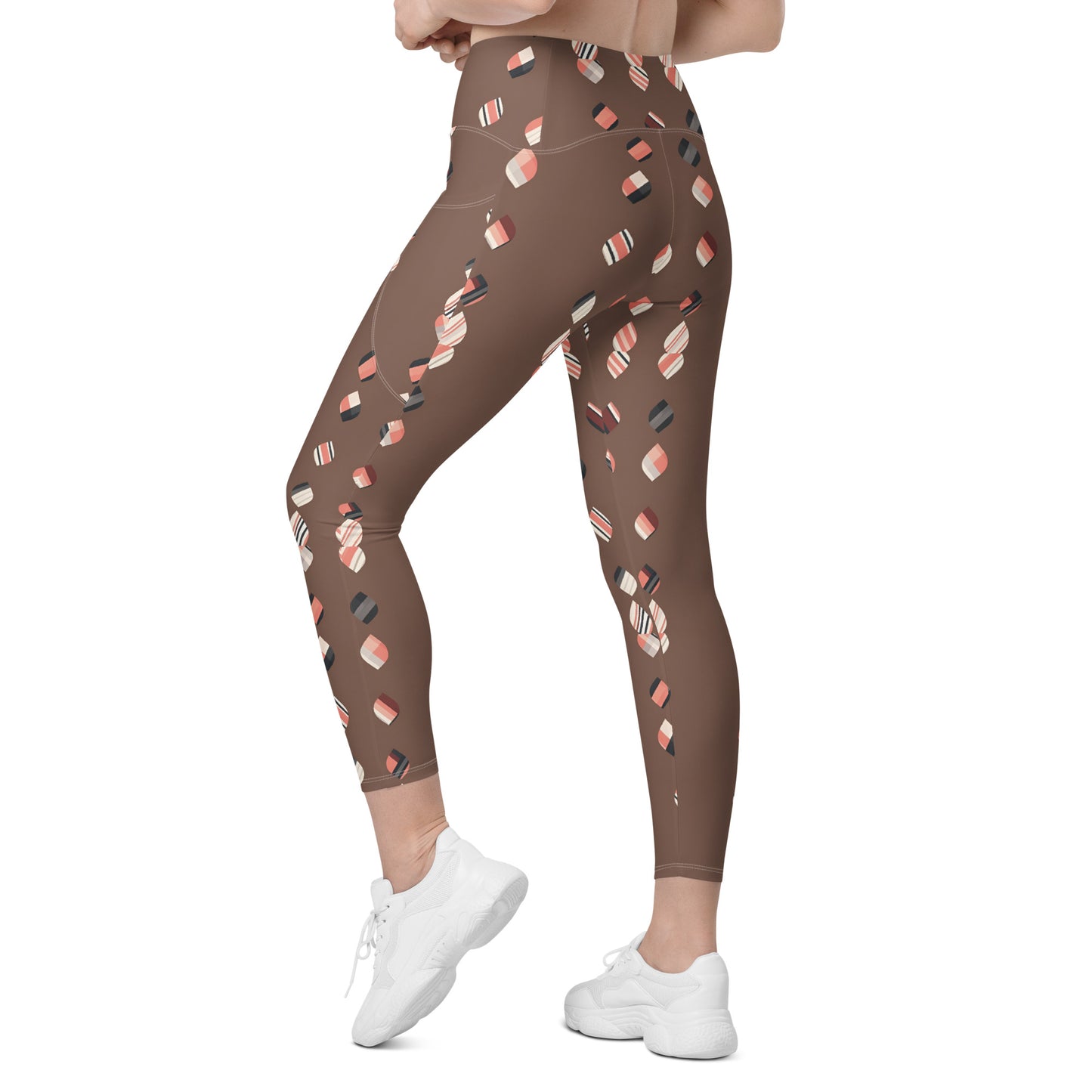 Crossover leggings with pockets