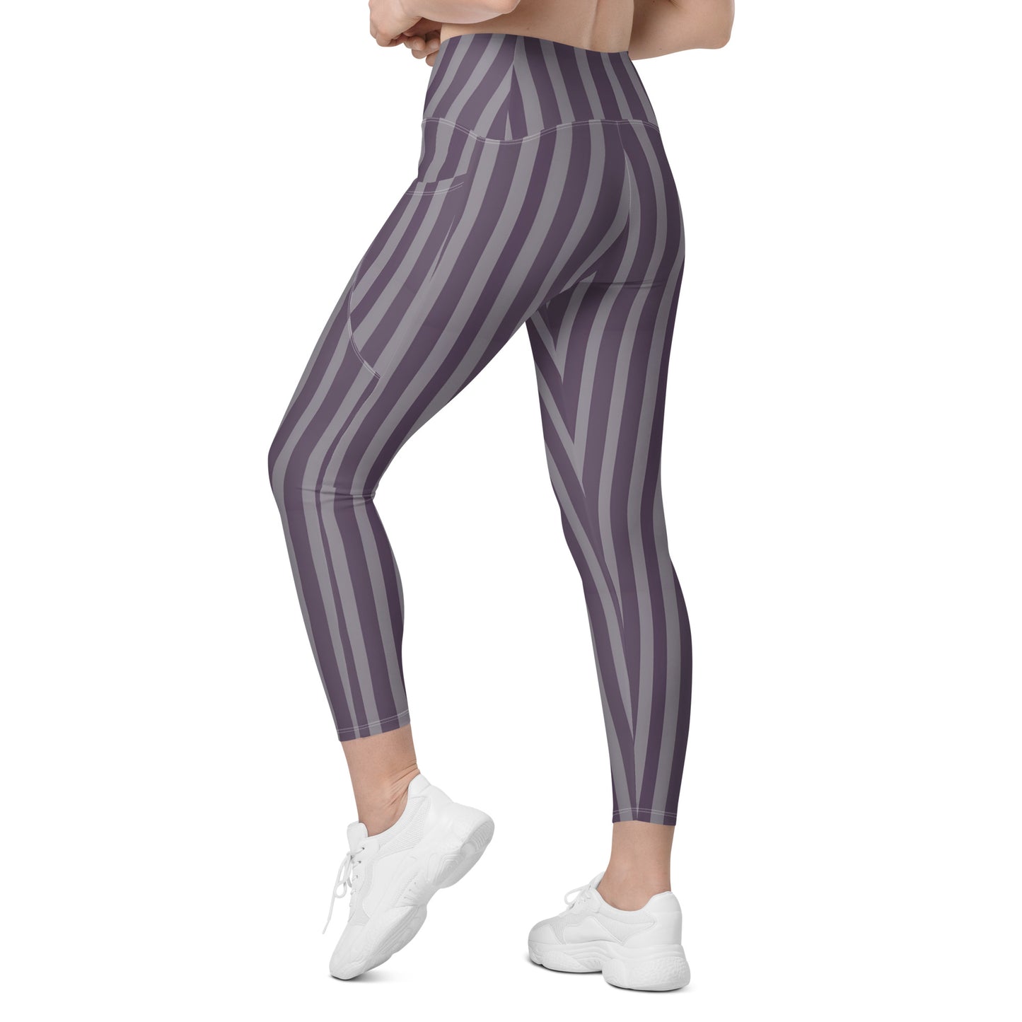 Crossover leggings with pockets