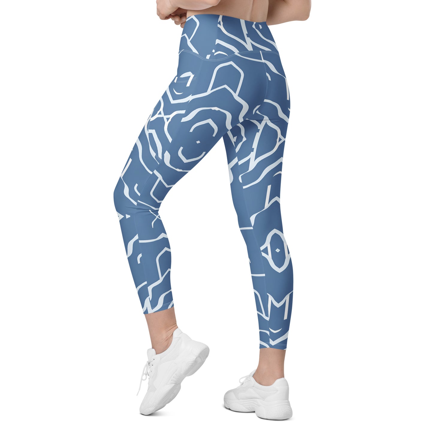 Crossover leggings with pockets