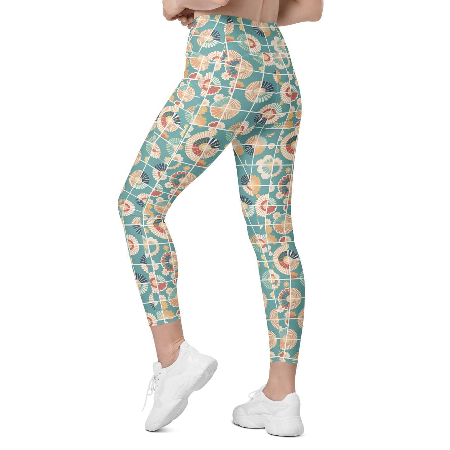 Crossover leggings with pockets