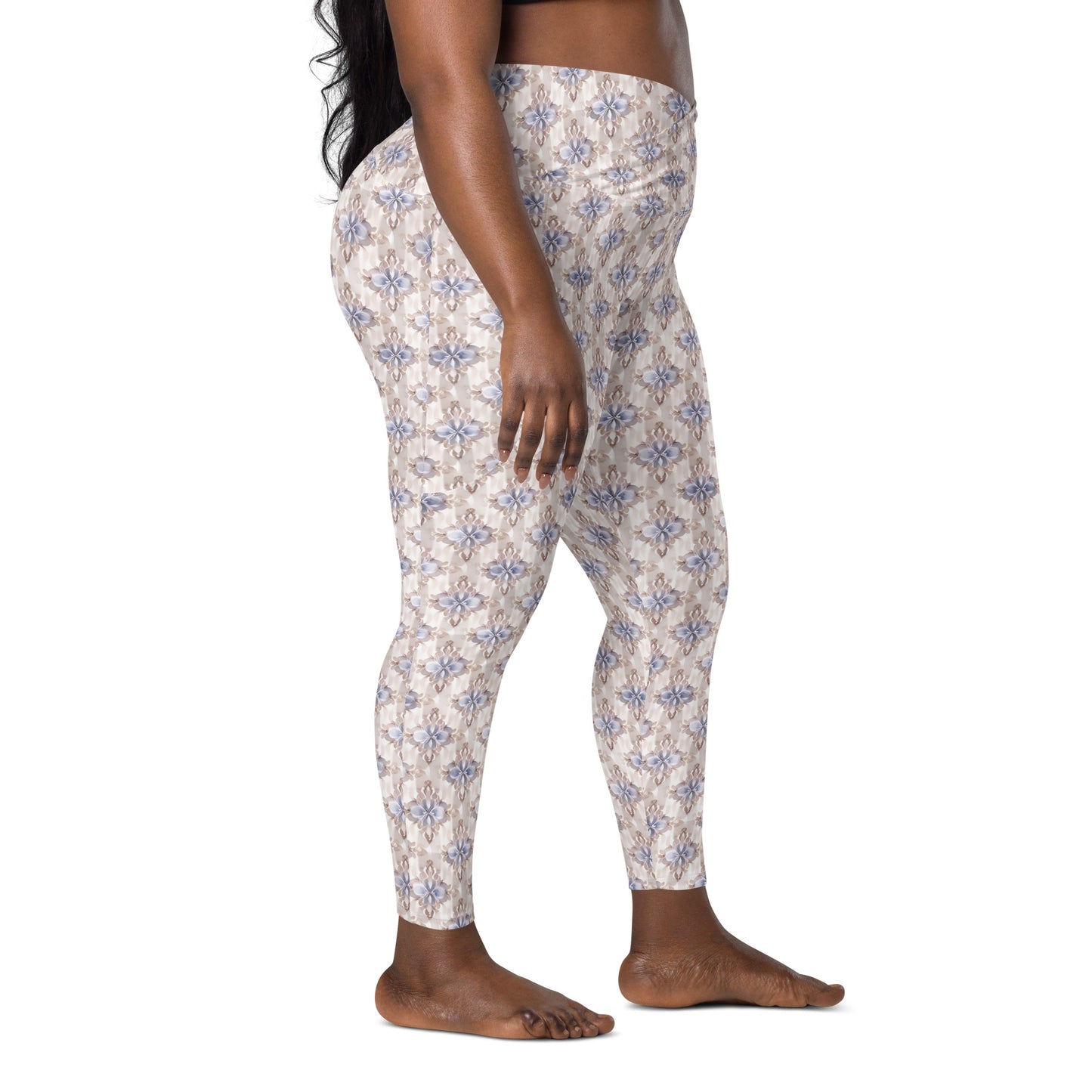 Crossover leggings with pockets