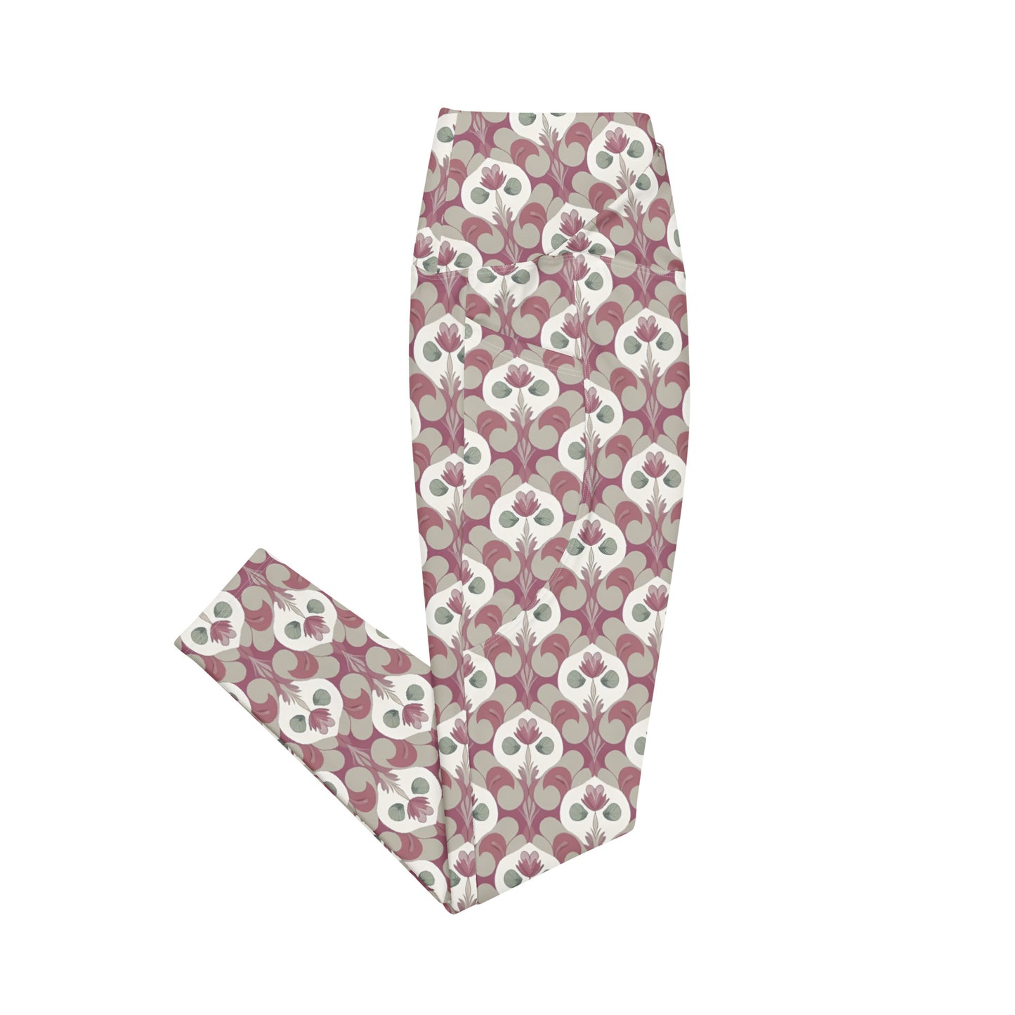 Crossover leggings with pockets